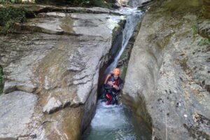 Un bonito tobogán en el barranco de les espones