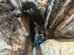 rapelando barranco chico valle de benasque
